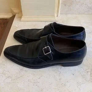 Brioni | Shoes | Brioni Loafers Silver Buckle Detail Size 2  display picture 3